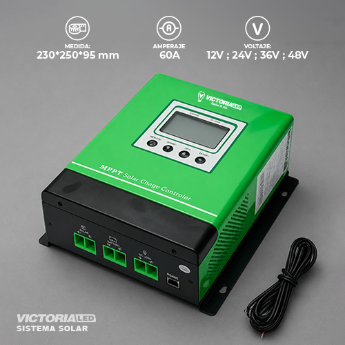 [MPK2-60] SOLAR CONTROLADOR 4C/U - 12V/24V/36/48V-60A