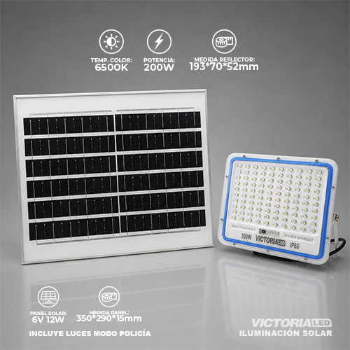 [VL-RS200W] SOLAR REFLECTOR MULTIPUNTO 6500K 200W