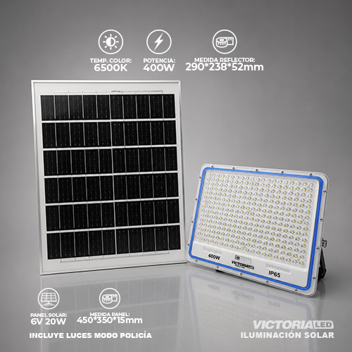 [VL-RS400W] SOLAR REFLECTOR MULTIPUNTO 6500K 400W