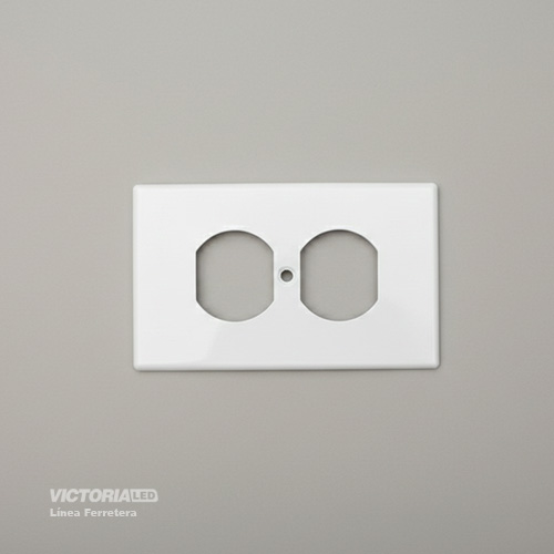 [VLTC-01] TAPA DE TOMACORRIENTE BLANCO 50U/C