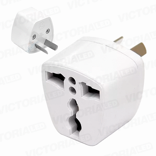 [VLAE-10A] ADAPTADOR UNIVERSAL DE ENCHUFE 250V 10A BLANCO 25U/C