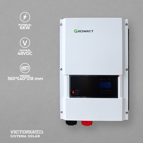 [SPF 6000T DVM-MPV] SOLAR INVERSOR 6KW FASE DIVIDA DC48V MPPT80A OFF GRID