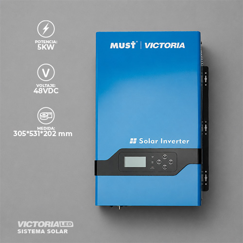 [PV30-5048 LVHM] SOLAR INVERSOR 5KW 120VAC 48VDC MPPT80A OFF GRID