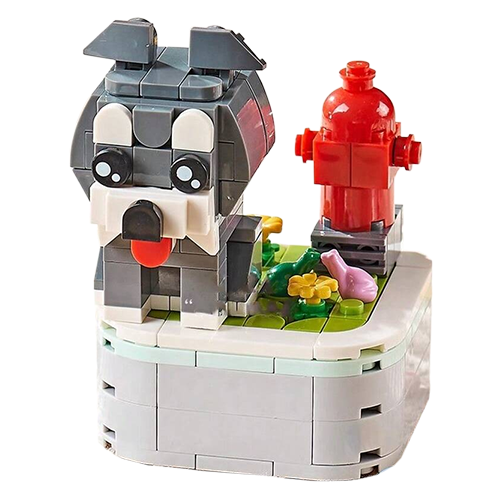 [103H-6] JUGUETE LEGO PERRO GRIS