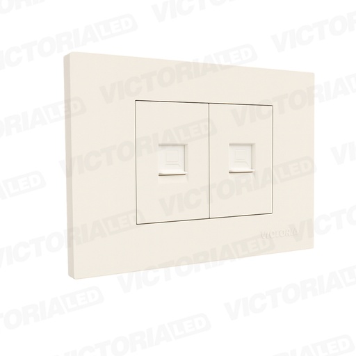 [VL-RJ45B] TOMA RJ45 CAT5 + CAT6 PC BLANCO 10U/C