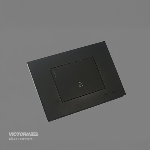[VL-TMB1N] PULSADOR TIMBRE 16A 125/250V PC NEGRO 10U/C