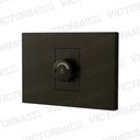 INTERRUPTOR DIMMER SIMPLE 300W 125/250V PC NEGRO 5U/C