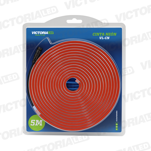 [VL-CN RED] CINTA NEON 5M ROJO IP65 AC100-240V DC12V