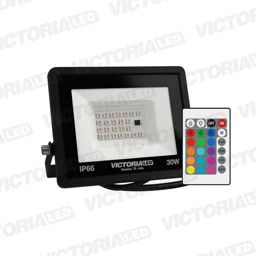 [VL-RGB30W 5050] VICTORIA LED REFLECTOR RGB 100-240V FP0.5