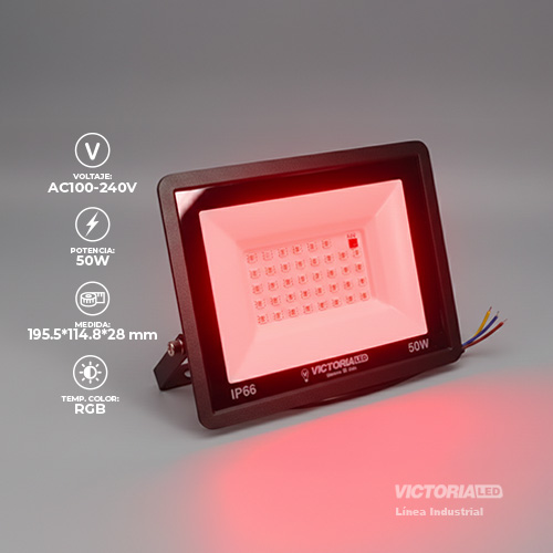 [VL-RGB50W 5050] VICTORIA LED REFLECTOR RGB 100-240V FP0.5